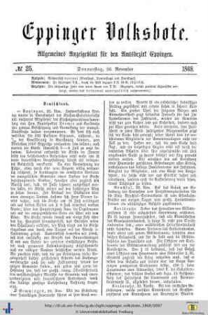 No. 25, 26.11. 1868
