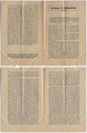 Flugschrift mit dem Text einer Predigt - Sachkonvolut