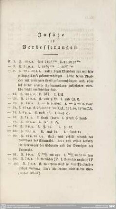 Zusätze und Verbesserungen