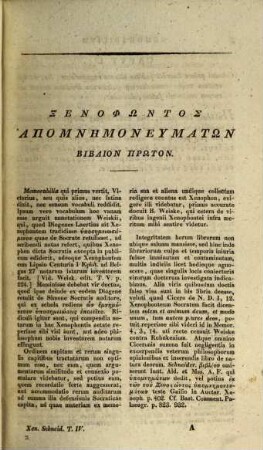 Que exstant. 4. Memorabilia Socratis et eiusd. apologia. - 1829