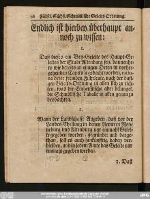Endlich ist hierbey überhaupt annoch zu wissen: