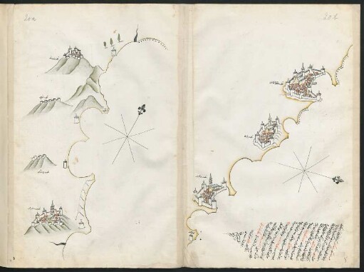 Illustration: f. 20a-20b Rossano und Giovinazzo, Bari