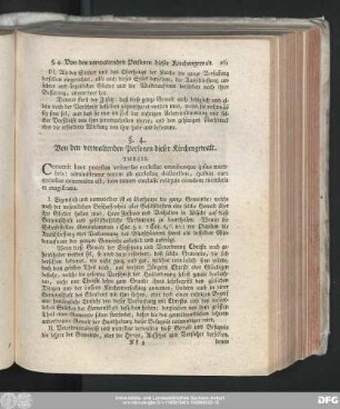 §. 4. Von den verwaltenden Personen dieser Kirchengewalt.