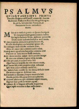 Psalmus Quinquagesimus Primus Davidis ...