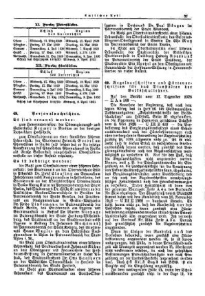 Regelvorschriften und Härtevorschriften für das Dienstalter der Volksschullehrer : [Amtlicher Teil]