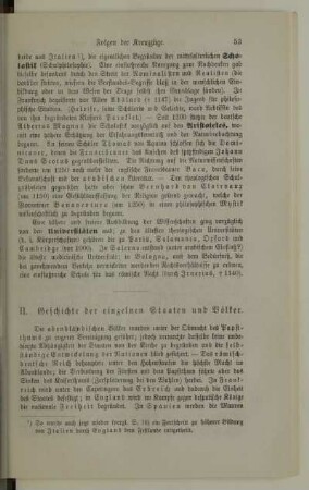 II. Geschichte der einzelnen Staaten und Völker
