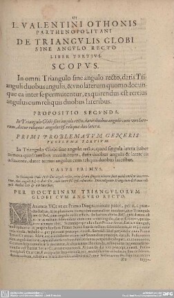 DE TRIANGULIS GLOBI SINE ANGULO RECTO. LIBER TERTIUS.