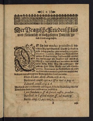 1-160, Der Pragische Friedenschlus..