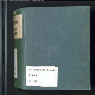 Gogerichtsregister Vogtei Oerlinghausen
