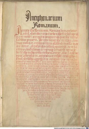 Antiphonarium - SuStB Augsburg 2 Cod 509