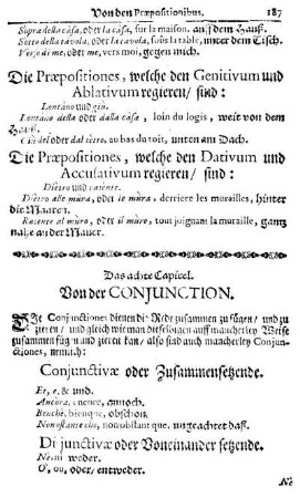 Das achte Capitel. Von der Conjunction.