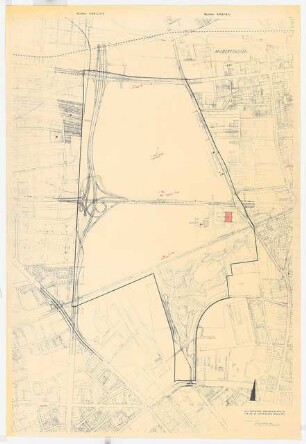 Wettbewerb für die 20. Olympischen Spiele 1972, München-Oberwiesenfeld: Lageplan, 1:2500