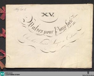 15 Dances - Don Mus.Ms. 2813 : pf