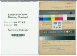 Entnazifizierung Heinrich Sehrbrock , geb. 21.12.1916 (Amtsangestellter)