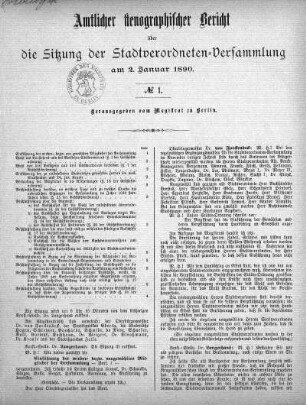 No. 1, 2. Januar 1890