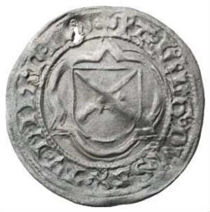 Fundmünze, 1/2 Groschen (Schwertgroschen), 1490 - 1496