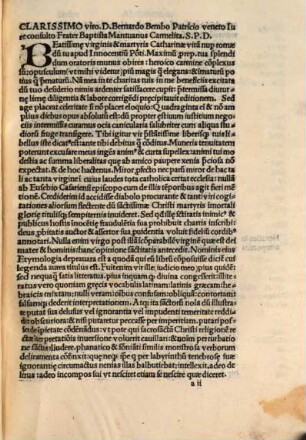 Parthenice Catharinaria Fratris Baptistae Mantuani