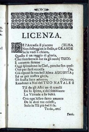 Licenza