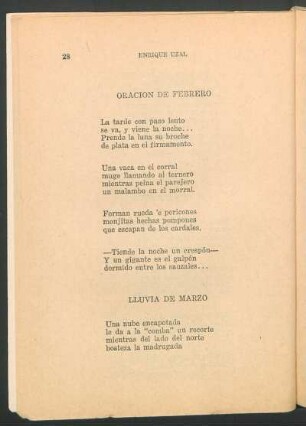 Oración de febrero