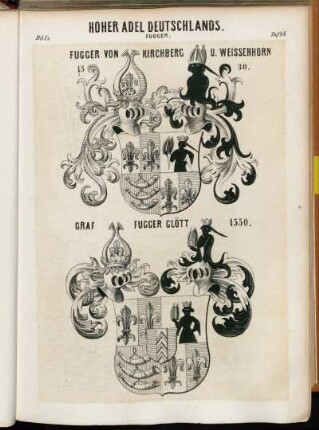 Taf: 48. Fugger. Fugger von Kirchberg u. Weissenhorn 1530. - Graf Fugger Glött 1550.