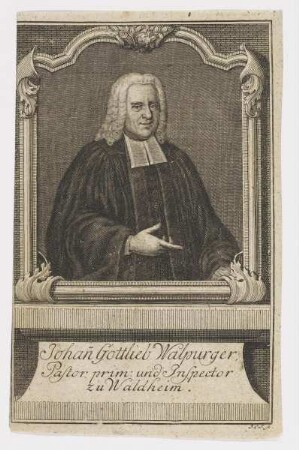 Bildnis des Johan Gottlieb Walpurger