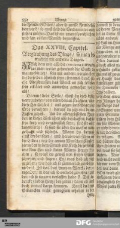 Das XXVIII. Capitel. Vergleichung des Dings / so man betrachtet mit anderen Dingen.