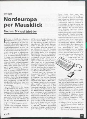 Internet: Nordeuropa per Mausklick