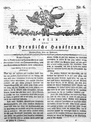 Nr. 6., 15. Januar 1807