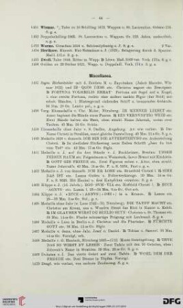Miscellanea (Nr. 1457-1475)