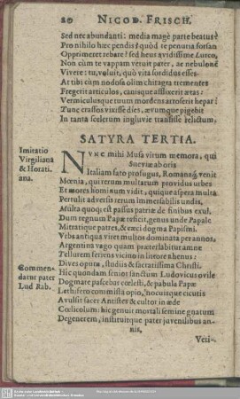 Satyra Tertia