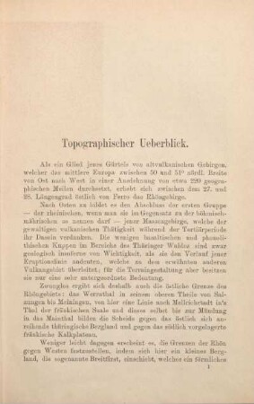 Topographischer Ueberblick.