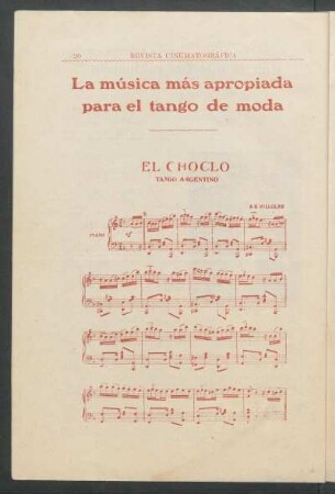 La música más apropiada para el tango de moda - El choclo : Tango argentino