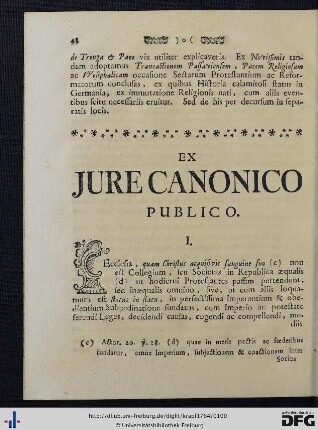 Ex Jure Canonico Publico.