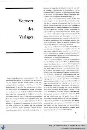 Vorwort des Verlages, Freiburger Kalendarium.