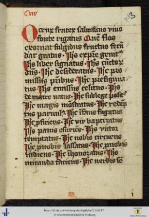[143r - 144v] Hymnus lignum vitae.