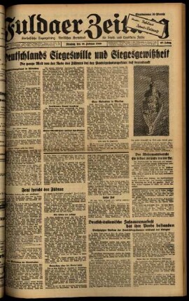 Ausgabe vom Montag, den 26. Februar 1940.
