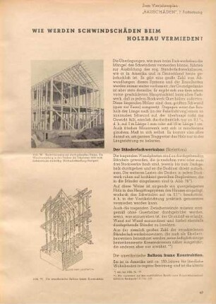 Wie werden Schwindschäden beim Holzbau vermieden?