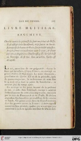 Livre huitieme