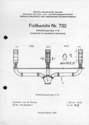 Kaltbelüftungsanlage H 50