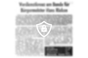 Verdienstkreuz am Bande für Bürgermeister [Name maskiert]