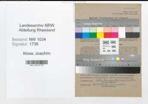 Entnazifizierung Joachim Kloss , geb. 18.04.1915 (Oberleutnant)