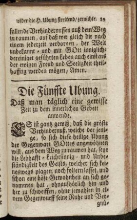 Die Fünffte Ubung.