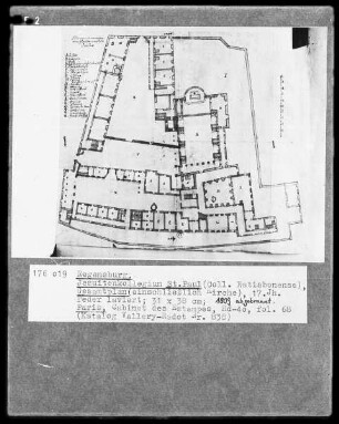 Regensburg, Jesuitenkolleg Sankt Paul, Grundriss