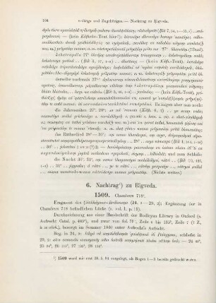 6. Nachtrag zu Rigveda