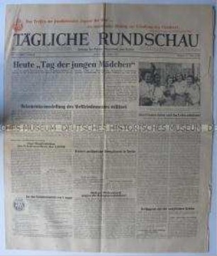 Tageszeitung "Tägliche Rundschau" zum Jahrestag der Befreiung vom Faschismus