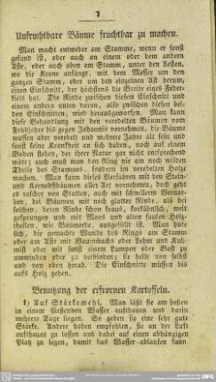 Unfruchtbare Bäume fruchtbar zu machen
