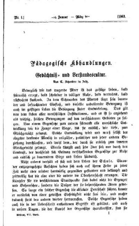Gedächtniß- und Verstandescultur