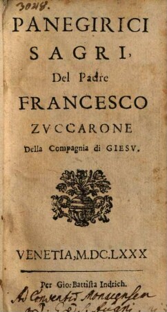 Panegyrici, Sacri