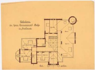 Villa Commerzienrat Becker, Stralsund: Grundriss DG 1:100