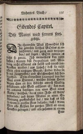 Sibendes Capitel. Dise Materi wird ferners fortgesetzt.